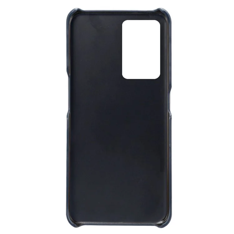 Funda para teléfono OnePlus Nord CE 5G, protección de doble capa, revestimiento de piel sintética de PU y cubierta dura de PC, dos ranuras para tarjetas, protector de teléfono móvil - Azul