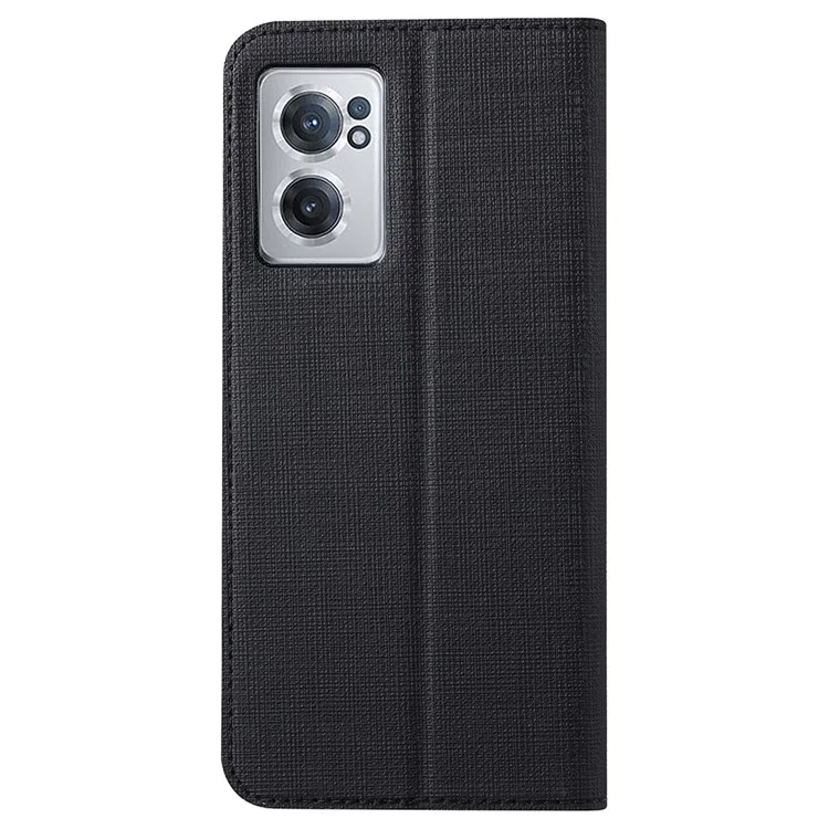 VILI DMX Series Pour OnePlus Nord CE 2 5G, Couvercle de Support de Boîtier de Téléphone en Cuir en Cuir Automatique Avec Fente à Carte Unique - le Noir