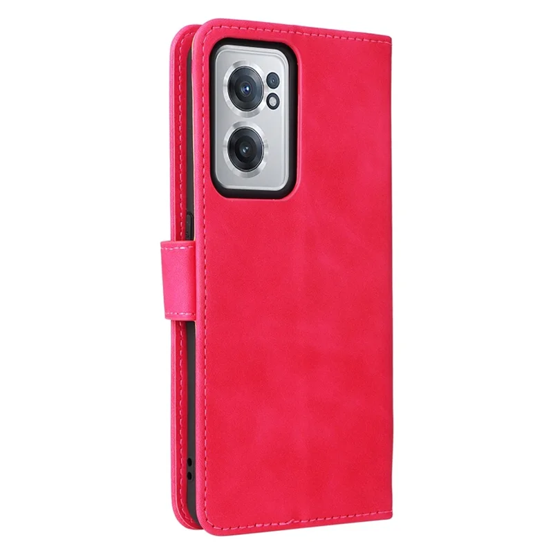 For OnePlus Nord CE 2 5G Skin-touch Feeling PU Leather + TPU Phone Case with Wallet Stand - Rose