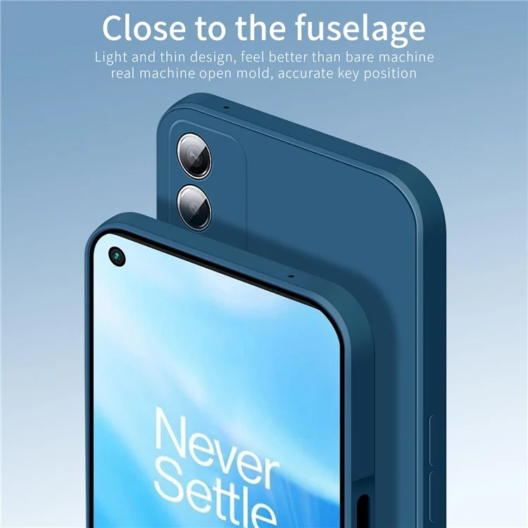 Serie Pinwuyo JK TPU-2 Para OnePlus Nord N200 5G Cortes Precisos TPU Absorción de Choque Liso - Azul