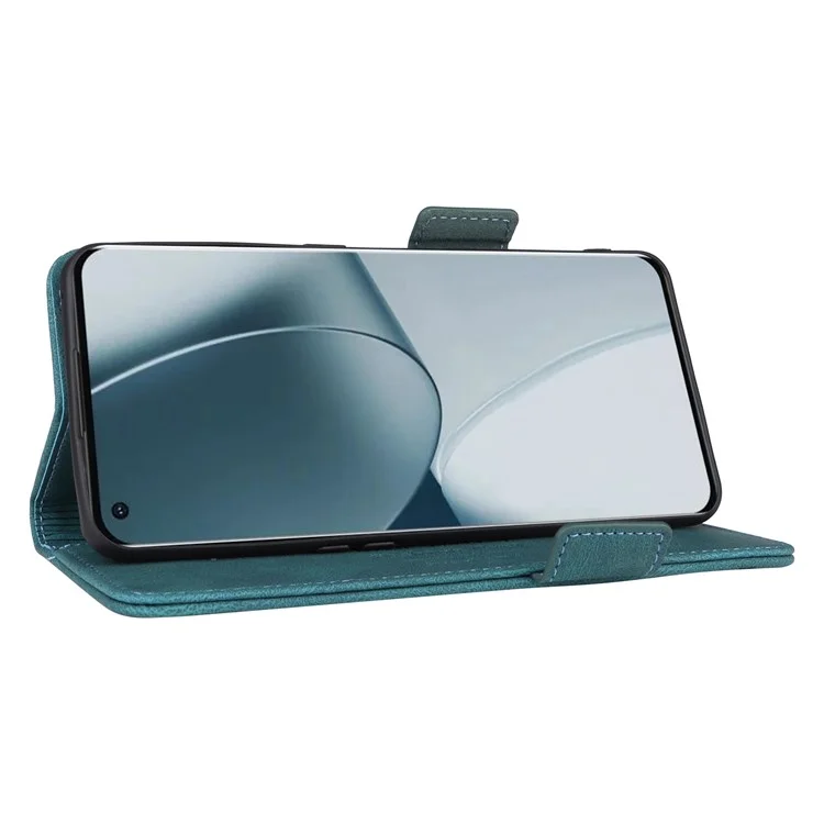 Custodia Per Telefono in Pelle PU Per OnePlus 10 Pro, Portafoglio di Design Hardware Coperchio Protettivo TPU Interno - Blu