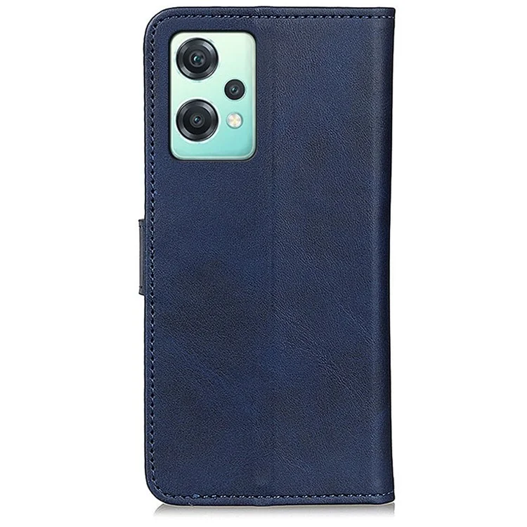 For OnePlus Nord CE 2 Lite 5G Flip Book PU Leather Phone Case Hands-Free Stand Magnetic Closure Shockproof Wallet Folio Cover - Blue