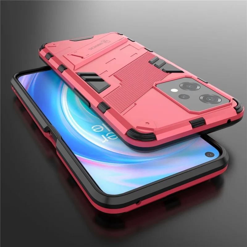 For OnePlus Nord CE 2 Lite 5G Phone Case Kickstand TPU + PC Shockproof Tough Armor Cover - Rose
