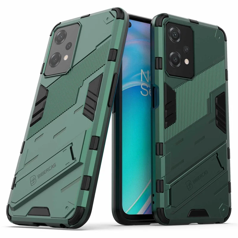 For OnePlus Nord CE 2 Lite 5G Phone Case Kickstand TPU + PC Shockproof Tough Armor Cover - Green