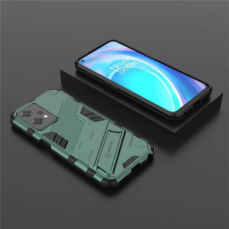 For OnePlus Nord CE 2 Lite 5G Phone Case Kickstand TPU + PC Shockproof Tough Armor Cover - Green