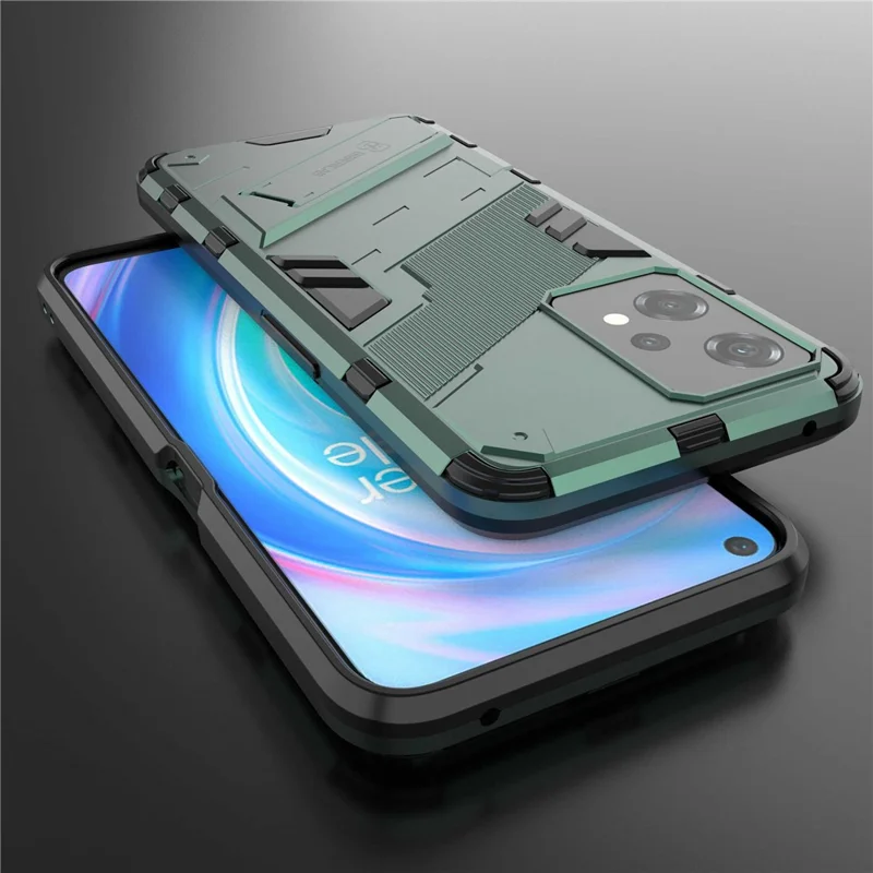 For OnePlus Nord CE 2 Lite 5G Phone Case Kickstand TPU + PC Shockproof Tough Armor Cover - Green