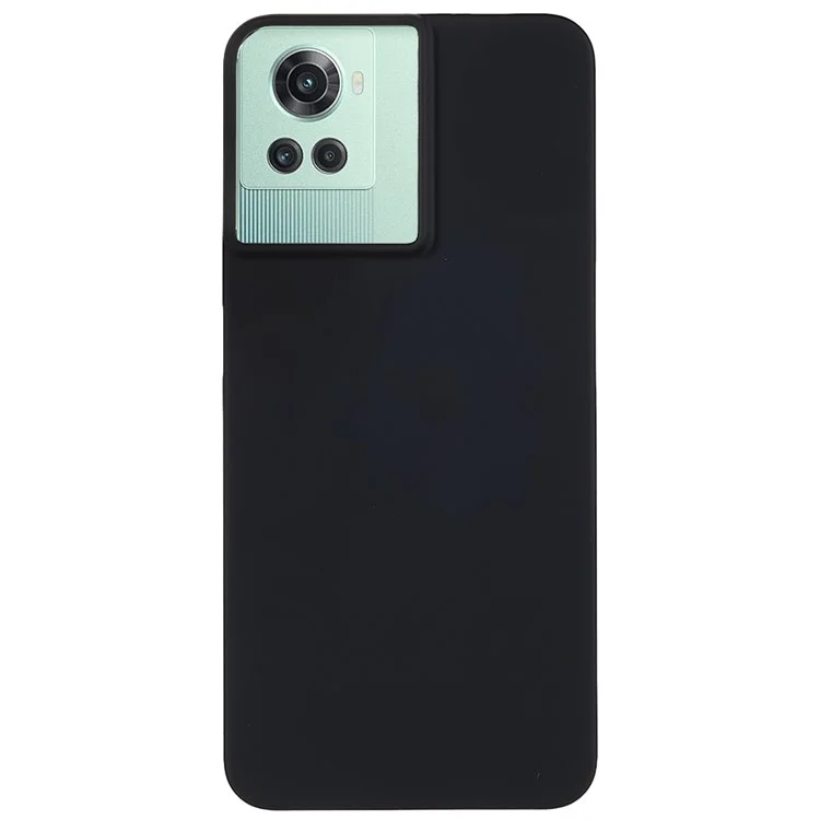 For OnePlus 10R 5G/Ace 5G Shockproof Anti-scratch Rubberized Glossy Surface Protective Cover Hard PC Cell Phone Case - Black