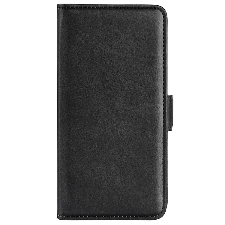 Pour OnePlus Nord 2T 5G Folio Flip Anti-fall Magnetic Cell Phone Case Stand PU Leather Wallet Style Cover - Noir