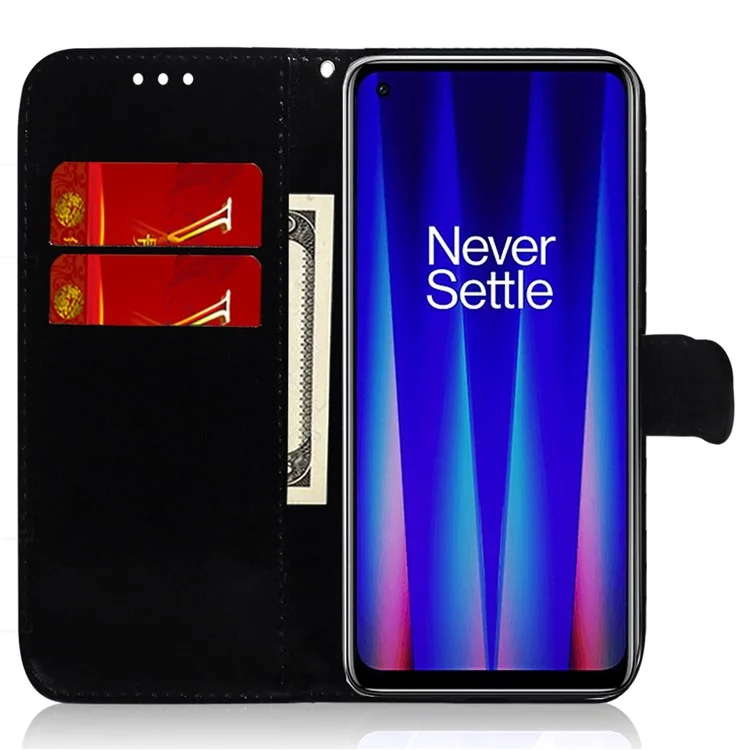 Étui à motif de fleurs scintillantes en cuir PU pour OnePlus 10 Pro 5G, étui portefeuille avec support et fermeture magnétique - Gris