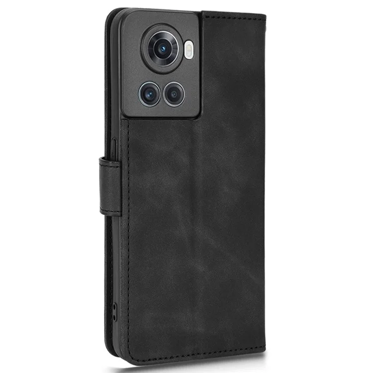 Per OnePlus Ace 5G/10R 5G Copertura Completa Pullotto Pulla Chiet Chiusa Magnetica Coperchio di Frip Auto Scritto Con Supporto Per Carta - Nero