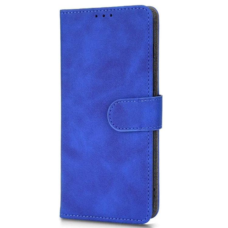 Для OnePlus Nord 2T 5G Против Flip Flip Case Case Skellet Skin Touch Ceely Cuethe Magnetic Core Case с Ремешком Для Запястья - Синий