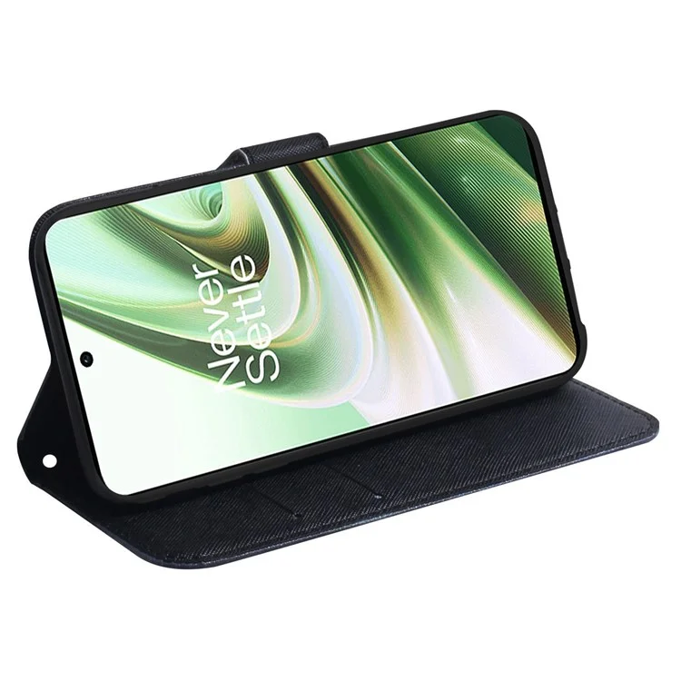 3D Padring Printing Folio Flip Phone Case Para OnePlus 10 Pro 5G, Capa De Couro PU Com Carteira - Empilhando Esquilos