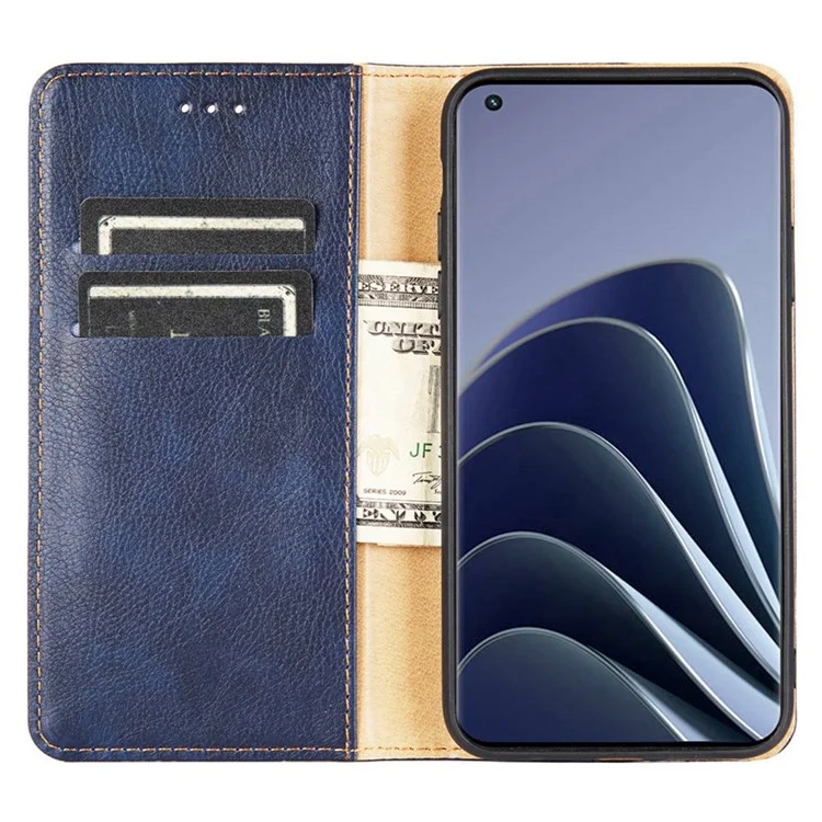 For OnePlus Nord CE 2 Lite 5G Shockproof Phone Case Stand Wallet PU Leather Magnetic Absorption Protective Cover - Black