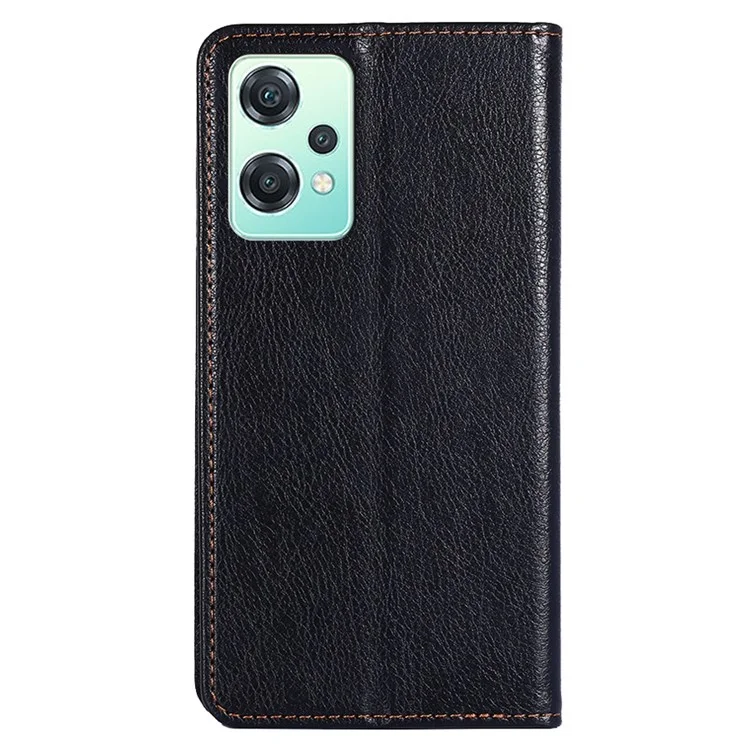 For OnePlus Nord CE 2 Lite 5G Shockproof Phone Case Stand Wallet PU Leather Magnetic Absorption Protective Cover - Black