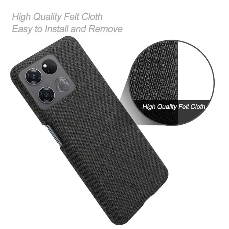 Per OnePlus Ace Racing 5G Anti-fall Hard PC + Copertura Copertura Copertura Solid Couro Resistente Del Possibile Della Casa - Nero