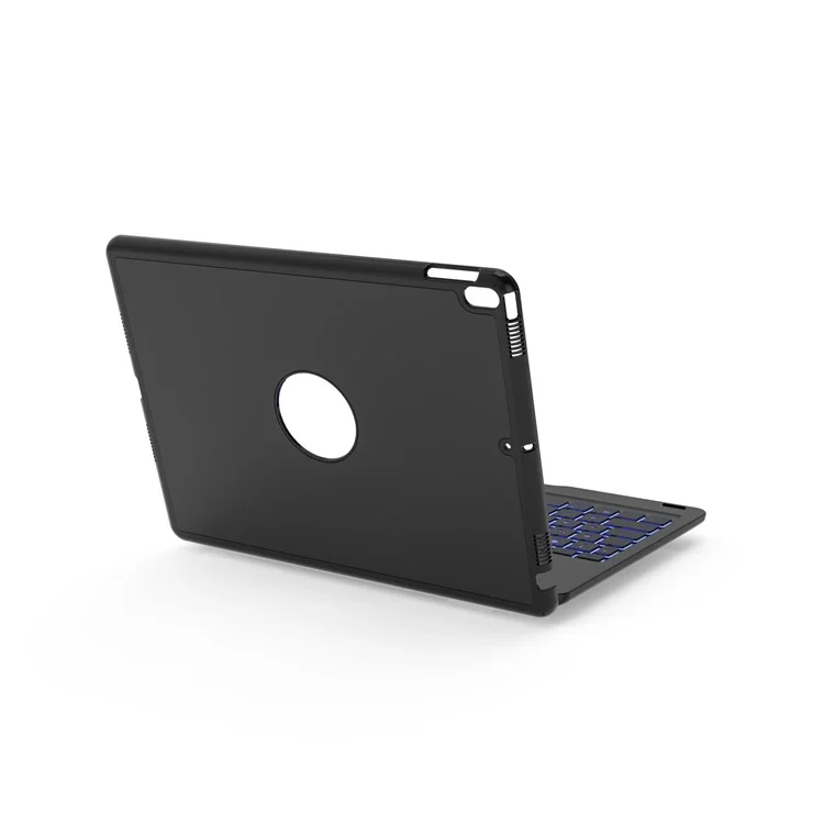 Ultra-thin Aluminum Alloy Flip Folio Case Smart Bluetooth Keyboard Cover for iPad Pro 10.5 inch (2017) - Black