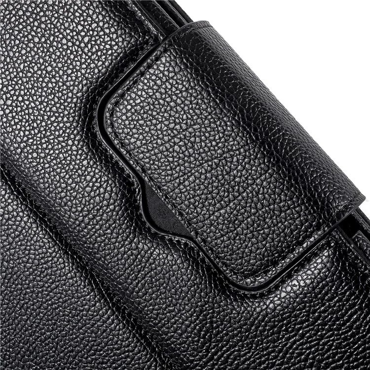 Removable Bluetooth Keyboard Leather Stand Protective Case for Samsung Galaxy Tab 4 10.1 T530 - Black