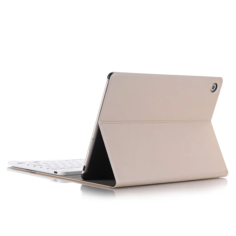 Oro - Case de Cuero Delgado Con Teclado Bluetooth Desmontable Para Huawei MediaPad M5 10/M5 10 (Pro)