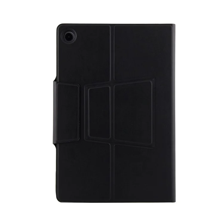 Black - Slim Leather Stand Case with Detachable Tempered Glass Mirror Bluetooth Keyboard for Huawei MediaPad M5 10/M5 10 (Pro)