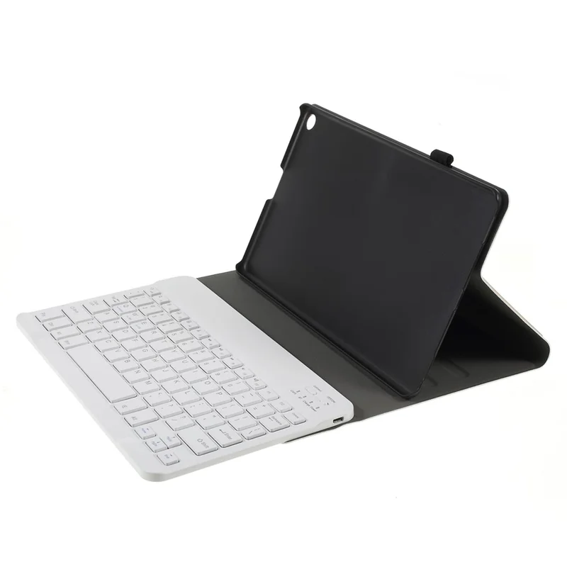 Funda de cuero PU con teclado Bluetooth desmontable magnético para Samsung Galaxy Tab A 10.1 (2019) T510/T515, 2 en 1 con líneas de oveja fina - Dorado