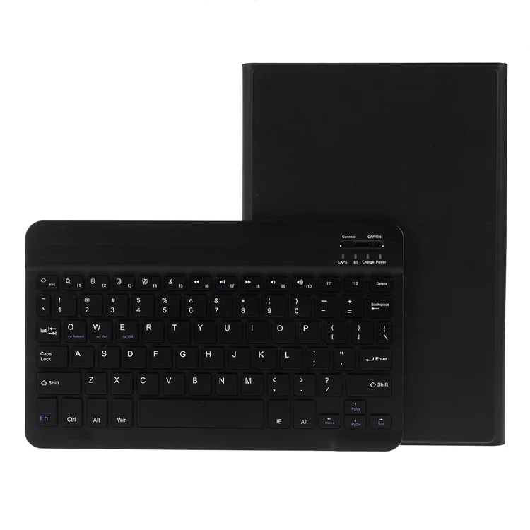 Detachable Smart Bluetooth Keyboard Leather Stand Case for Samsung Galaxy Tab S5e SM-T720/SM-T725 - Black