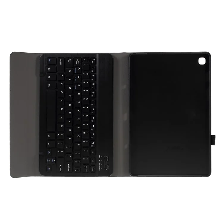 Capa com Teclado Bluetooth Inteligente Destacável em Couro para Samsung Galaxy Tab S5e SM-T720 / SM-T725 - Preto