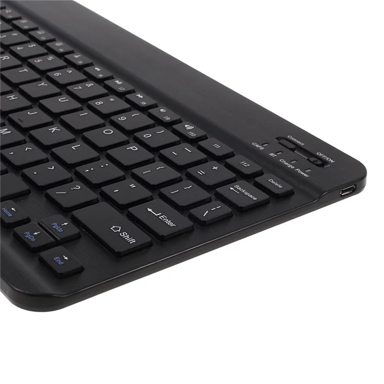 Detachable Smart Bluetooth Keyboard Leather Stand Case for Samsung Galaxy Tab S5e SM-T720/SM-T725 - Black