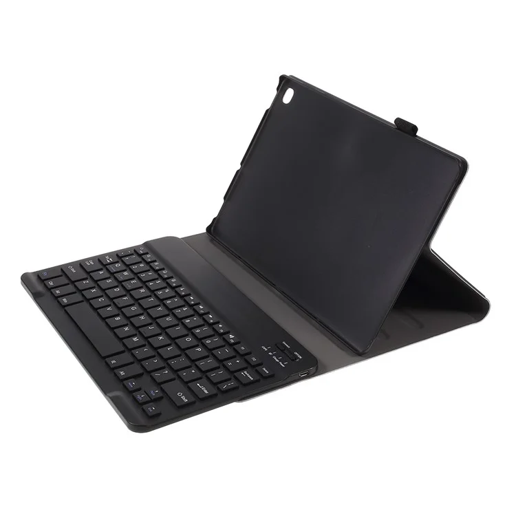 Capa com Teclado Bluetooth Inteligente Destacável em Couro para Samsung Galaxy Tab S5e SM-T720 / SM-T725 - Preto
