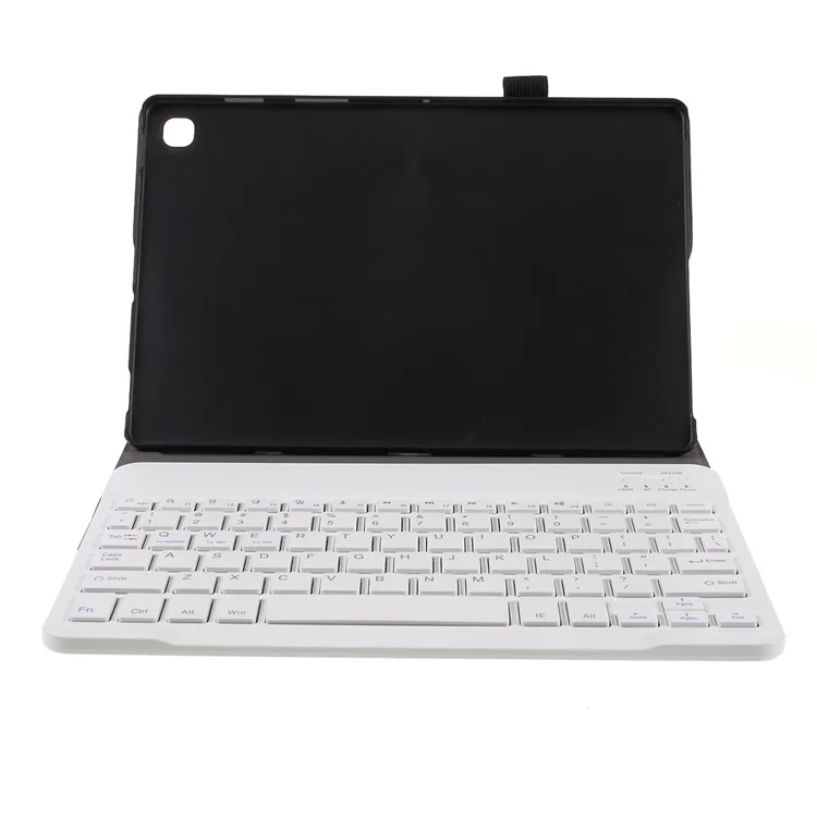 Movable Smart Bluetooth-compatible Keyboard Leather Stand Case for Samsung Galaxy Tab S5e SM-T720/SM-T725 - Rose Gold