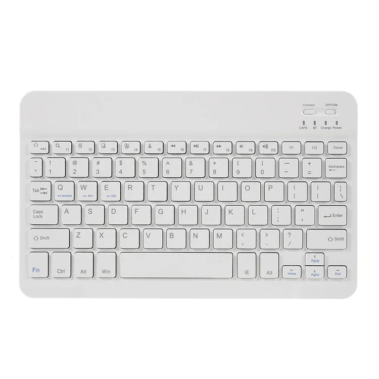 Movable Smart Bluetooth-compatible Keyboard Leather Stand Case for Samsung Galaxy Tab S5e SM-T720/SM-T725 - Rose Gold