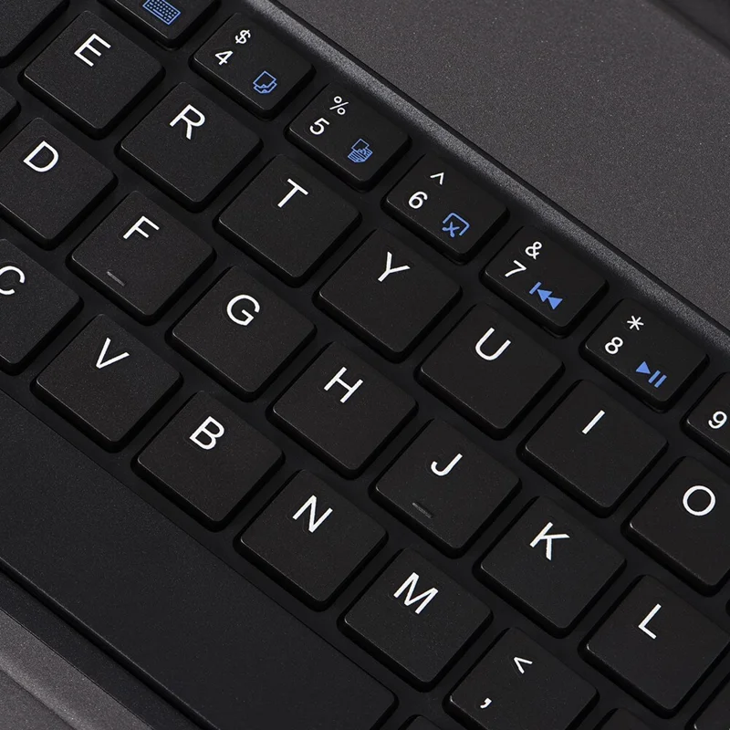 2 in 1 Bluetooth-compatible Keyboard with Stand Leather Tablet Shell for iPad 9.7 -inch (2018) (2017)/Air 2/Air (2013) - Black