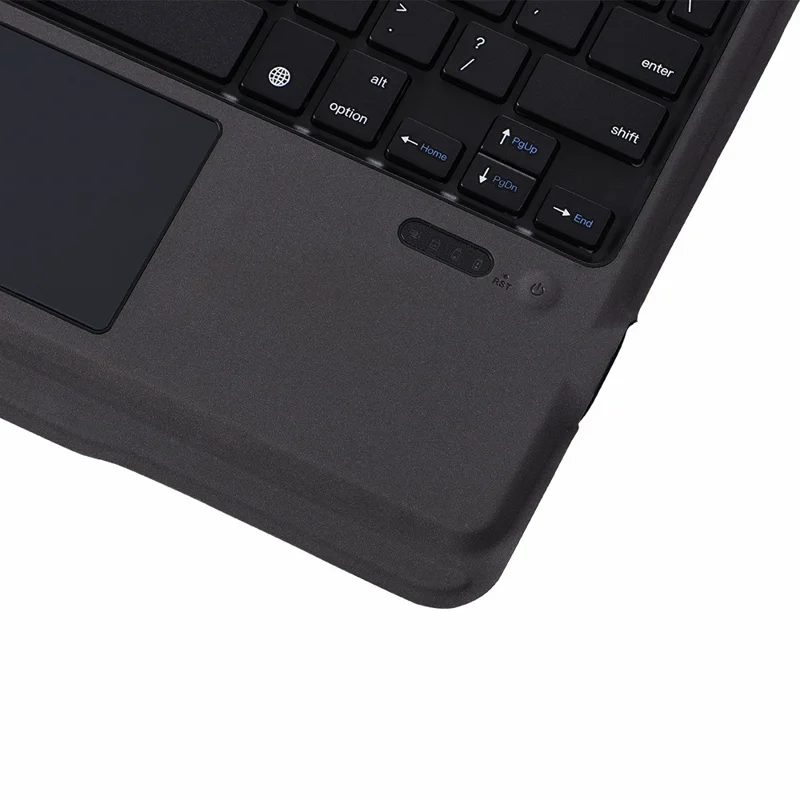 T-205 Detachable Bluetooth-compatible Keyboard + TPU Tablet Casing for iPad 9.7-inch (2018) (2017)/iPad Air 2/Air (2013), Etc - Black