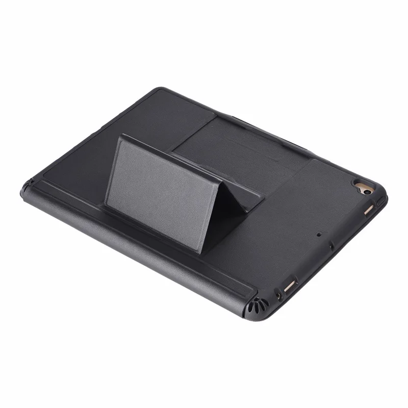 T-205 Detachable Bluetooth-compatible Keyboard + TPU Tablet Casing for iPad 9.7-inch (2018) (2017)/iPad Air 2/Air (2013), Etc - Black