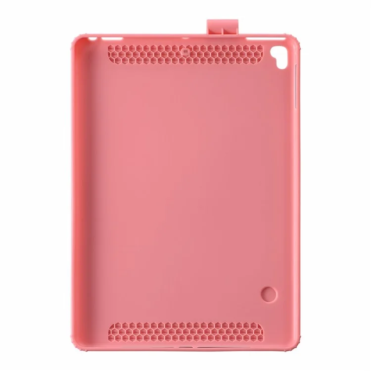 Q5 Rotatable Detachable Bluetooth-compatible Keyboard Stand Case for iPad 9.7-inch (2018)/Air (2013)/Air 2/Pro 9.7 inch (2016) - Rose Gold