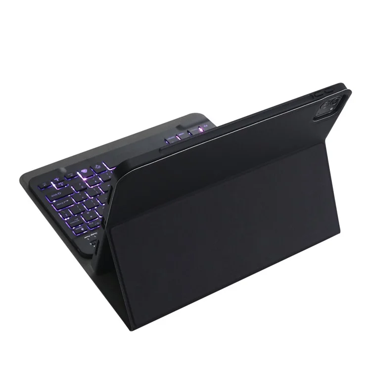 For iPad Air 11 (2025) / (2024) / Air (2020) / (2022) / Pro 11 (2018) / (2020) / (2021) / (2022) A11BS Bluetooth-Compatible Keyboard Cover - Black