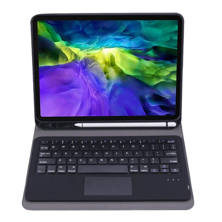 Teclado A11b-a Bluetooth Com Estojo de Couro Dobrável e Caneta de Caneta Para Ipad Pro de 11 Polegadas (2020) - Rosa Ouro