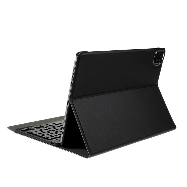 Teclado Bluetooth sem fio Capa de couro para iPad Pro 11 polegadas (2020) / (2018) / Air (2022) / (2020) - Preto