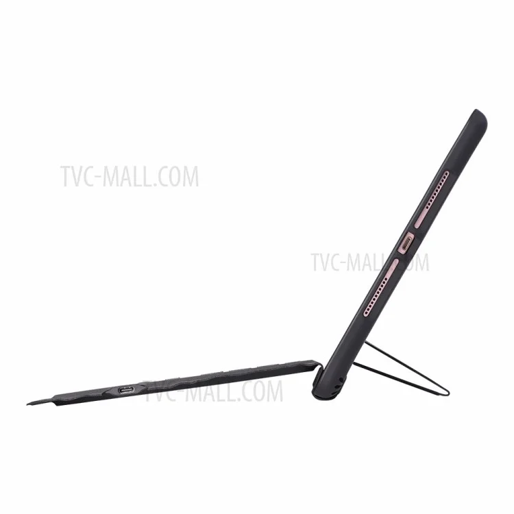 Clavier Bluetooth détachable T-206 + Étui de tablette TPU pour iPad 10.2 (2021)/(2020)/(2019)/iPad Air 10.5 pouces (2019)/iPad Pro 10.5 pouces (2017) - Noir
