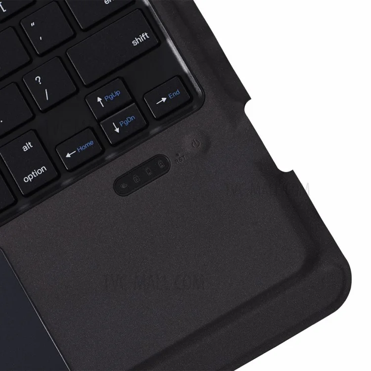 Clavier Bluetooth détachable T-206 + Étui de tablette TPU pour iPad 10.2 (2021)/(2020)/(2019)/iPad Air 10.5 pouces (2019)/iPad Pro 10.5 pouces (2017) - Noir