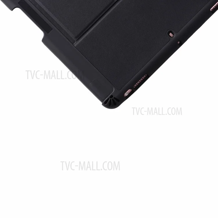 Clavier Bluetooth détachable T-206 + Étui de tablette TPU pour iPad 10.2 (2021)/(2020)/(2019)/iPad Air 10.5 pouces (2019)/iPad Pro 10.5 pouces (2017) - Noir