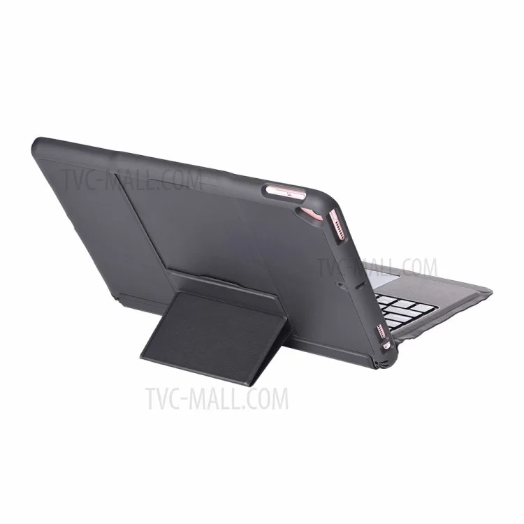 Clavier Bluetooth détachable T-206 + Étui de tablette TPU pour iPad 10.2 (2021)/(2020)/(2019)/iPad Air 10.5 pouces (2019)/iPad Pro 10.5 pouces (2017) - Noir