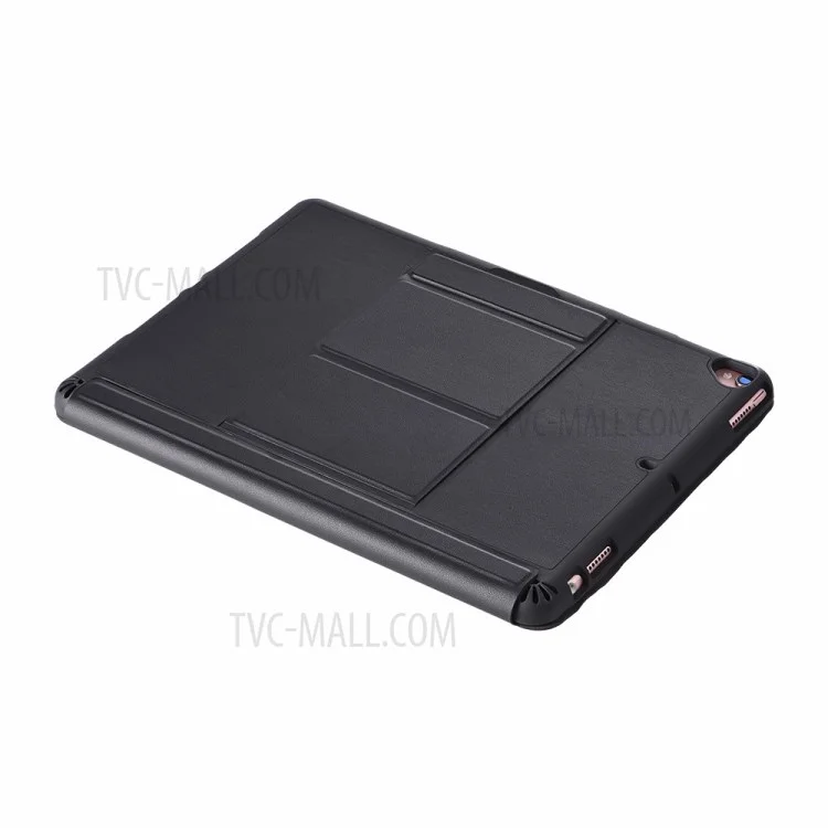 Clavier Bluetooth détachable T-206 + Étui de tablette TPU pour iPad 10.2 (2021)/(2020)/(2019)/iPad Air 10.5 pouces (2019)/iPad Pro 10.5 pouces (2017) - Noir