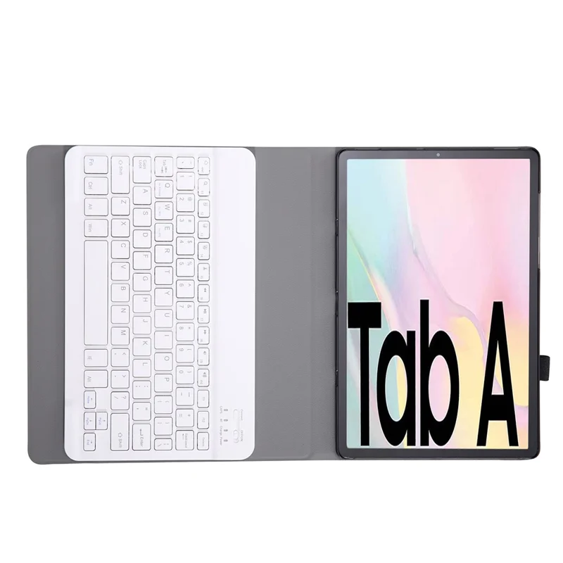 Detachable Bluetooth-compatible Keyboard Leather Stand Case without Backlit for Samsung Galaxy Tab A7 10.4 (2020) / (2022) T500 T505 - Rose Gold