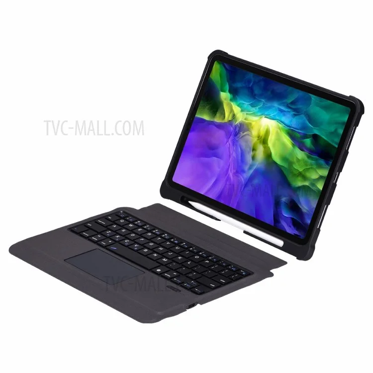 Bluetooth-compatible Keyboard Leather Stand Case for iPad Pro 11-inch (2020) (2018)