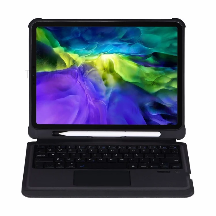 Bluetooth-compatible Keyboard Leather Stand Case for iPad Pro 11-inch (2020) (2018)
