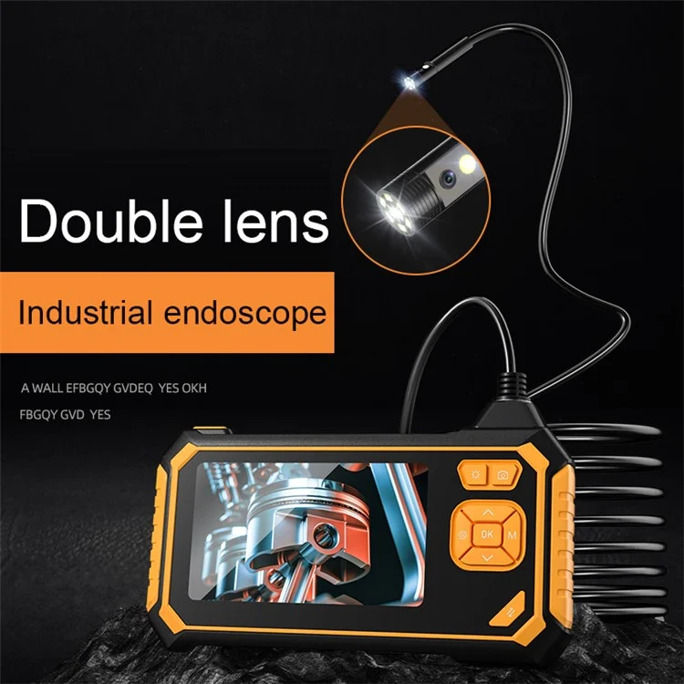 INSKAM113 8mm Industrial Endoscope 1080P Dual Lens HD Digital