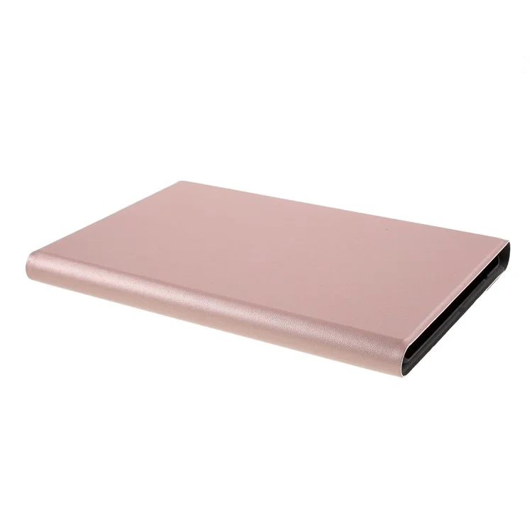 Wireless Bluetooth-compatible Keyboard Leather Stand Shell for Huawei MediaPad M5 lite 10.1"/C5 10.1" - Rose Gold