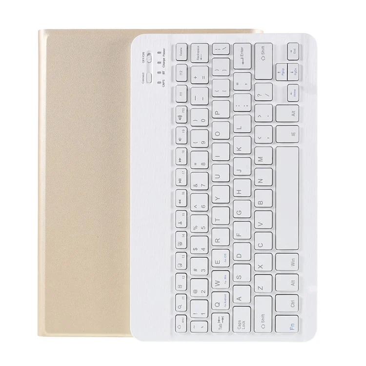Kabellose Bluetooth-Tastatur Leder-Ständer-Abdeckung für Honor Pad 6/Huawei MediaPad T3 10.1"/C3 10.1/Enjoy Tablet 2 - Gold
