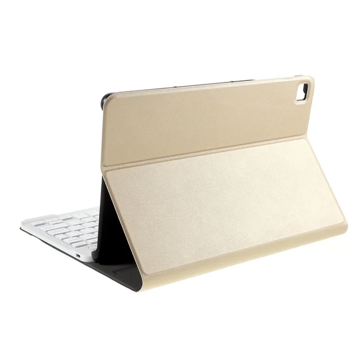 Kabellose Bluetooth-Tastatur Leder-Ständer-Abdeckung für Honor Pad 6/Huawei MediaPad T3 10.1"/C3 10.1/Enjoy Tablet 2 - Gold