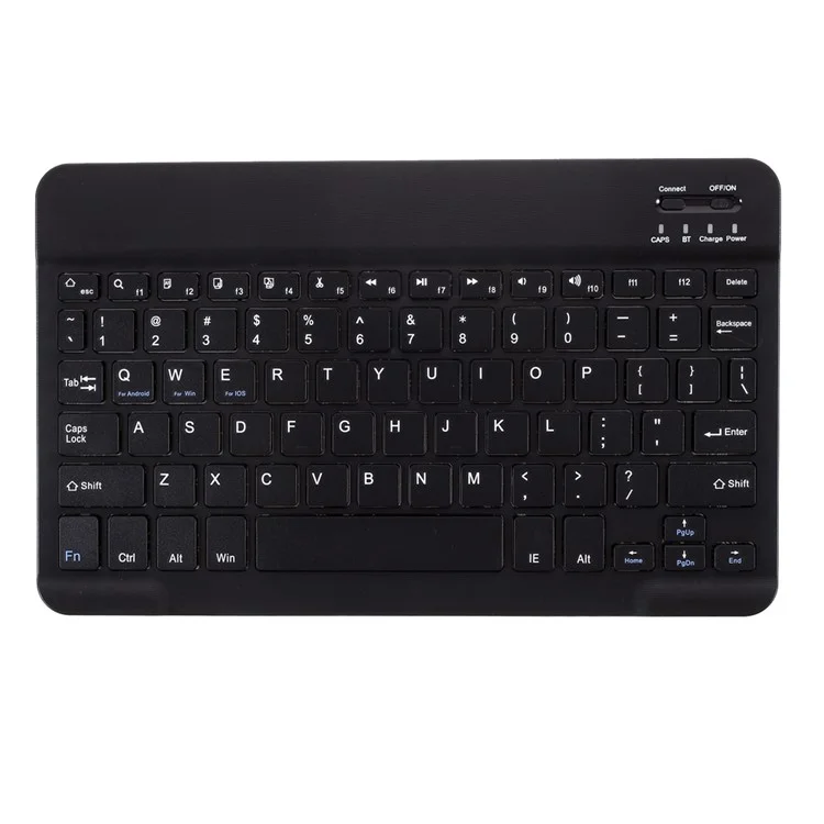 Bluetooth Clavier Clavier Case de Support en Cuir Pour Lenovo Tab M10 Plus - le Noir